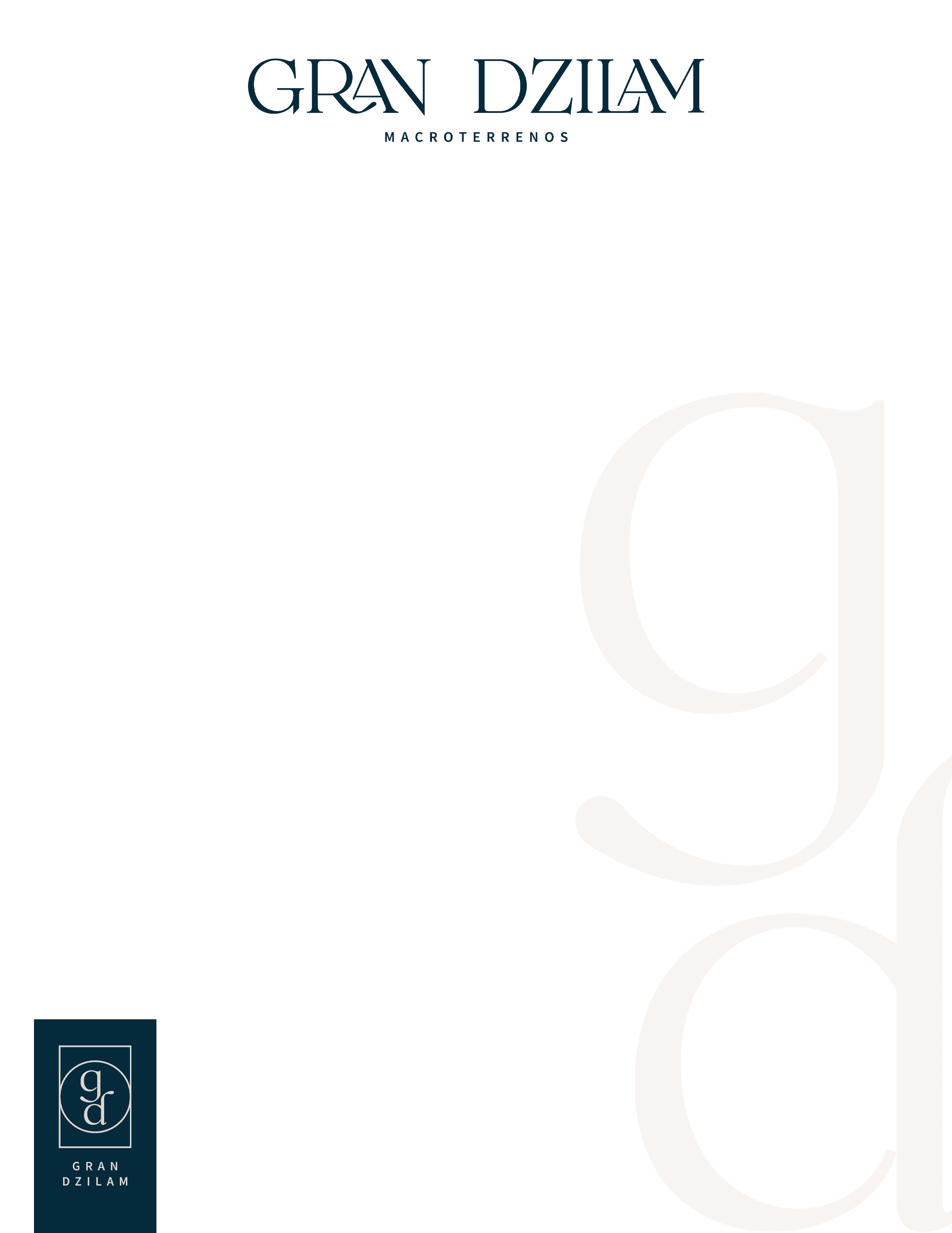 Hoja membretada Gran Dzilam